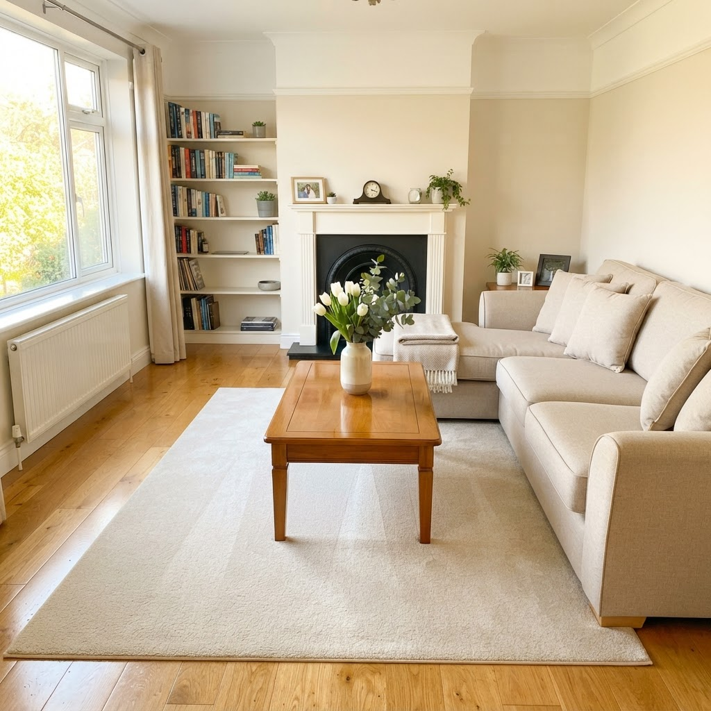 Living Room Refresh after cleaning